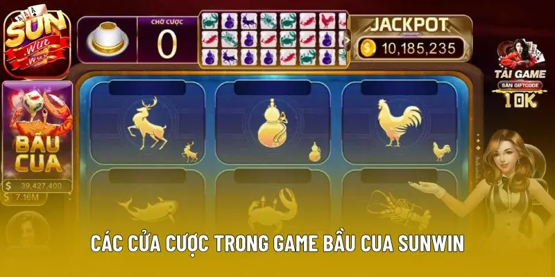 Các cửa cược trong game Bầu Cua Sunwin Các cửa cược trong game Bầu Cua Sunwin